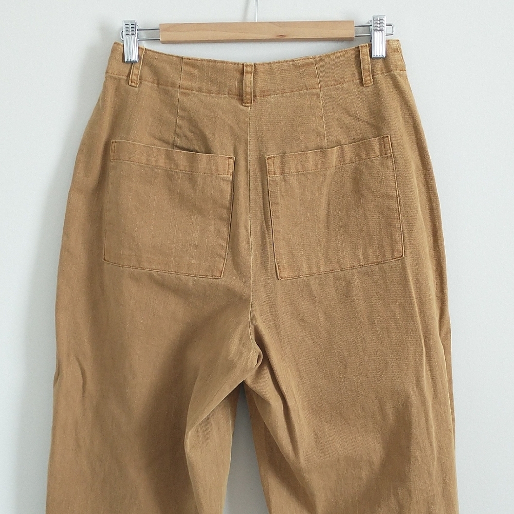 UNIVERSAL THREAD Women's High Rise Tan Barrel Pants. Size-8 - Picture 9 of 16